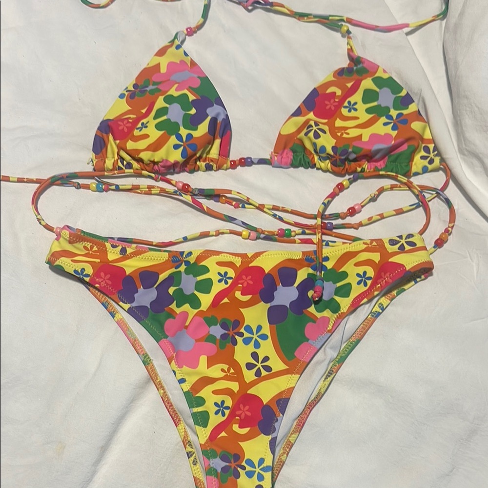 Colorful Floral Bikini Set